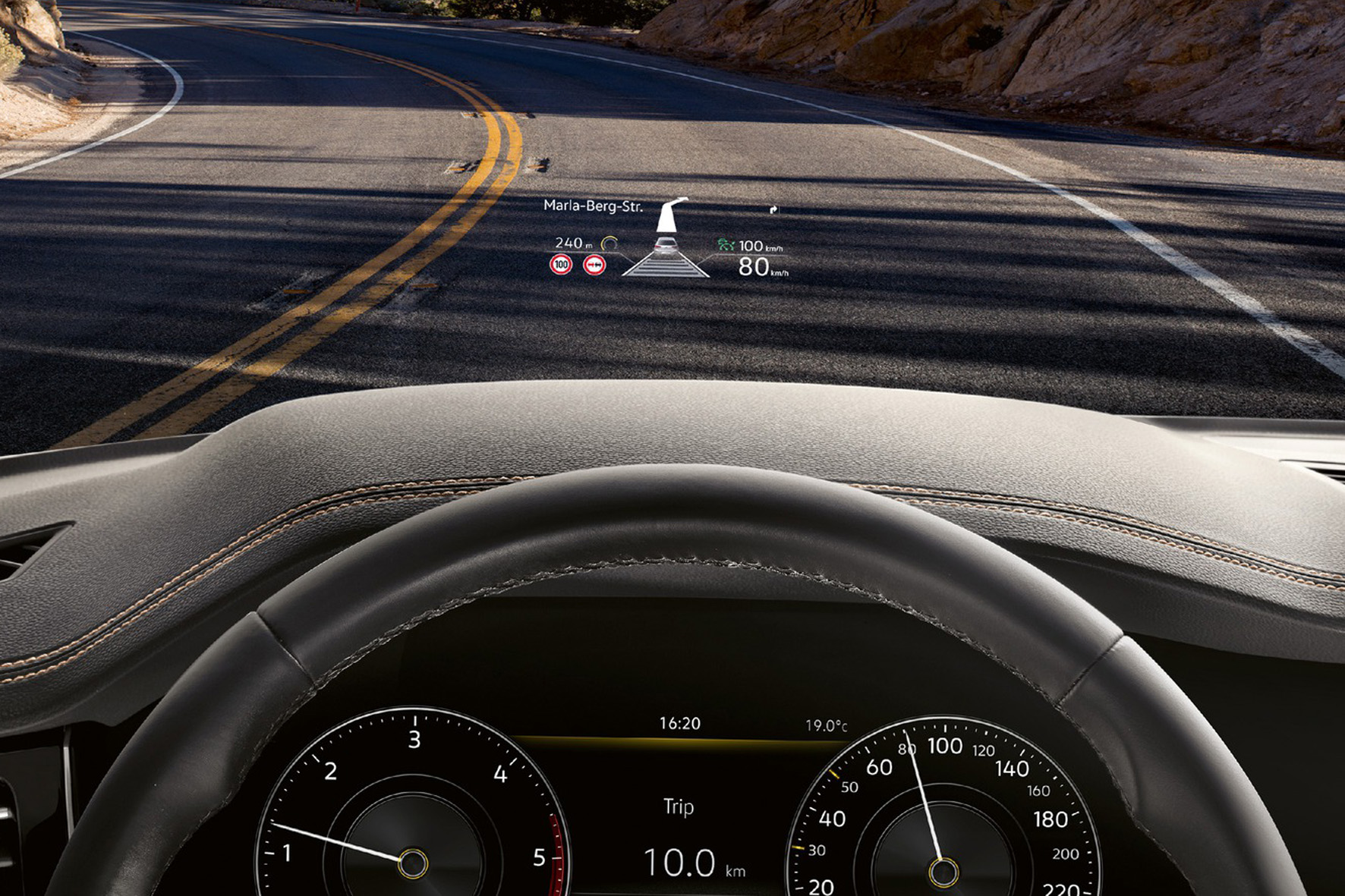 VW Touareg Head-up Display